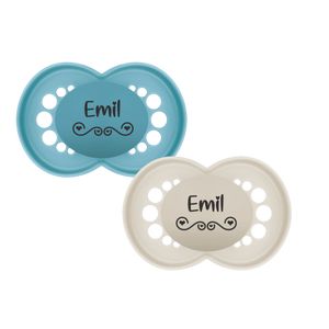 Bavaglino per neonato con nome + 1 x catena per ciuccio perla all'uncinetto (bambina / bambino) - Product Image 5