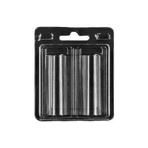 Customized clear watch strap plastic packaging boxes blister clamshell packaging with hanging hole for watch strap