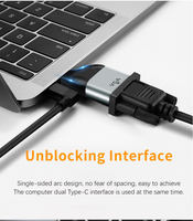 Adaptateur de câble USB-C vers HDMI compatible 8K VGA Mini DP 1.4 RJ45 Type C pour ordinateur portable, TV, MacBook, projecteur