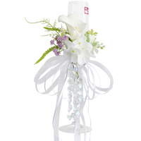 Bouquet de fleurs artificielles en soie Calla Lily pour mariage, Noël, mariée, marié, fête, banquet, décoration, vente en gros