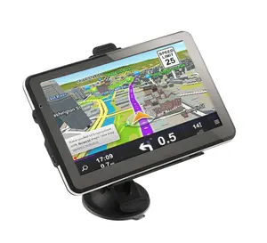 Dasbor Truk Satelit GPS SAT NAV 512MB dan 8GB 7 Inci Portabel Sistem Navigasi GPS Global dengan Semua Pembaruan Peta UE