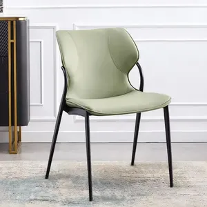 Elegante Silla de Comedor Giratoria con Base Metálica Resistente para Interiores Modernos - Product Image 4