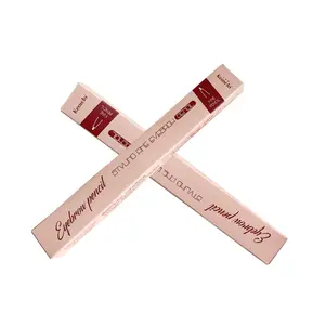 Benutzer definierte Marke voll farbige kleine Augenbrauen Bleistift box Lippenstift Verpackung kosmetische Papier box