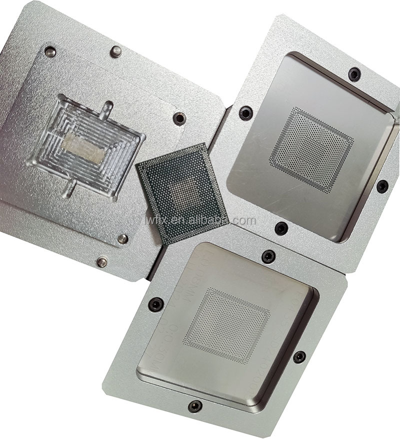 BGA Stencil, 33 Pezzi IC Chip BGA Reballing Stencil Kit Set di Modelli di Saldatura Ad Alta Precisione per la Riparazione della CPU Dell', Prodotti Chimici di Laboratorio