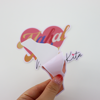 Autocollant personnalisé en vinyle découpé à la forme, style anime kawaii, pour scrapbooking, journal, ordinateur portable et projets DIY