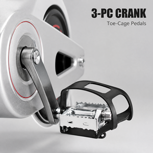 <span class=keywords><strong>Bicicleta</strong></span> Estática <span class=keywords><strong>de</strong></span> <span class=keywords><strong>Spinning</strong></span> Blanca para Interiores con Transmisión por Correa, Volante <span class=keywords><strong>de</strong></span> Inercia <span class=keywords><strong>de</strong></span> 5 kg, Carga Máxima <span class=keywords><strong>de</strong></span> 100 kg, para Ejercicio Cardiovascular, Venta al por Mayor - Product Image 4