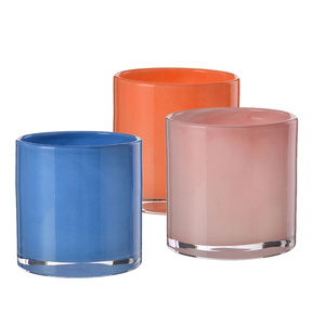 SAMYO Custom all'ingrosso <span class=keywords><strong>di</strong></span> lusso con fondo rotondo <span class=keywords><strong>bicchieri</strong></span> riciclati candela vuota barattoli <span class=keywords><strong>di</strong></span> <span class=keywords><strong>vetro</strong></span> colorato <span class=keywords><strong>per</strong></span> natale decorazione <span class=keywords><strong>di</strong></span> nozze - Product Image 1