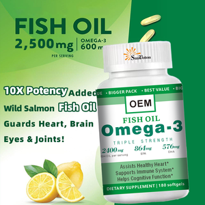 Vente directe d'usine Capsules d'huile de poisson oméga-<span class=keywords><strong>3</strong></span> Soutien à la santé du cerveau, des articulations, des yeux et du cœur - Product Image 5