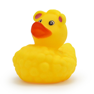 Giocattoli di Paperelle di Gomma Gialle con Design a Tessitura Liscia all'Ingrosso per Vasche da Bagno Giocattoli da bagno a forma di anatra gialla divertenti. - Product Image 4