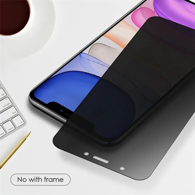 wholesale cell 9H phone private anti spy privacy tempered glass privacy screen protector for iPhone 12 13 Pro Max