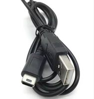 Cordon de câble de charge USB noir pour câble de chargeur d'alimentation NDSL pour Nintend DS Lite DSL