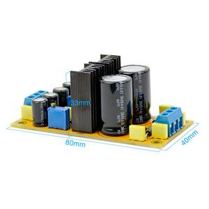 Placa de fuente de alimentación ajustable <span class=keywords><strong>LM317</strong></span> + <span class=keywords><strong>LM337</strong></span> DC, módulo de fuente de alimentación regulada doble para amplificador DIY - Product Image 6