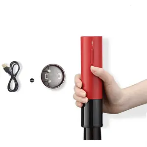 Rvs Cork Remover Oplaadbare Flesopener Elektrische Automatische Wijn Corkscrew