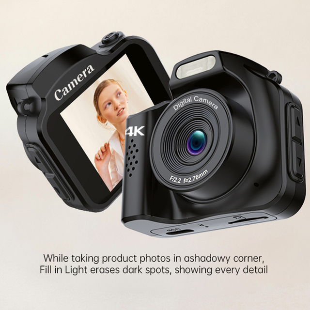 16MP Camera Resolution Self-enhanced Beauty Features with 28 Filters 1.54-inch HD Display Pocket Camera