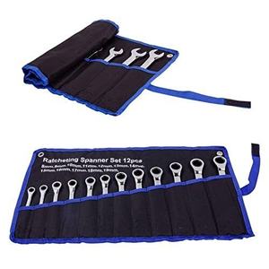 12pcs DIY Metric <strong>Ratchet</strong> Wrench <strong>Set</strong> 8-19mm CRV Gear Ring Ratcheting Combination Wrench Kit OEM Customized Tools - Product Image 1