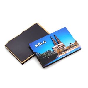 Hot Selling Custom Print Logo Country Cities Tourism Souvenirs Customized Laser Engrave 3D Wooden <b>Fridge</b> Magnets - Product Image 6