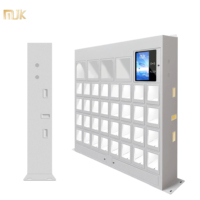 Casier à colis intelligent avec serrure électronique, système d'exploitation Android Windows, structure assemblée, 18 compartiments pour un stockage sécurisé