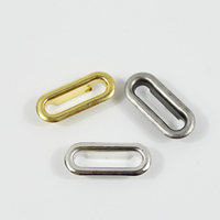 Œillets ovales en laiton doré de 50 mm pour sacs et vêtements, grands œillets rectangulaires spéciaux en métal