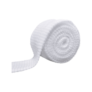 Venda <span class=keywords><strong>tubular</strong></span> elástica blanca para heridas, <span class=keywords><strong>malla</strong></span> transpirable de drenaje, estilo espiga, nailon poliéster - Product Image 1