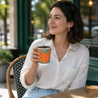 Gobelets à café jetables de luxe, écologiques et biodégradables, avec logo personnalisé, en papier de qualité alimentaire pour fêtes - Fournisseur en gros