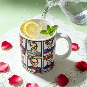 Taza de Cerámica con Caricatura del Equipo del FC <span class=keywords><strong>Barcelona</strong></span>, Personalizable, para Aficionados al Barça - Product Image 3