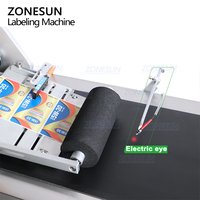 ZONESUN ZS-TB502P autocollant de table boîte plate automatique carte sac en papier debout pochette étiqueteuse avec pagineuse