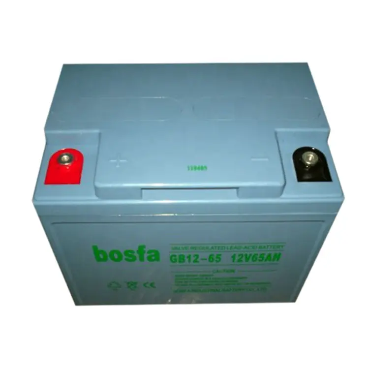 Bosfa 12v 65ah עופרת חומצה ups סוללה smf vrla סוללות GB12-65 סוללה 12v 65ah מחיר