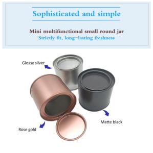 Caja de té redonda, lata con papel de aluminio sellado, conservación de embalaje - Product Image 2