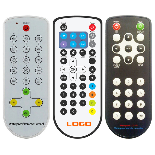 Universal Waterproof Remote Control Touch Keypad IR Remote Control for Light Computer Projector TV Set Controller