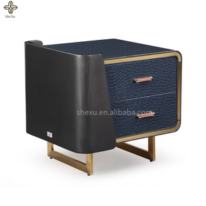 Juego de Muebles de Dormitorio Modernos de Lujo, Cama King Size, Cama de Cuero Estilo <span class=keywords><strong>Mexicano</strong></span>, Australiano y de Oriente Medio con Cojín Suave - Product Image 4