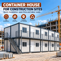 Fournisseur de maisons conteneurs écologiques sur mesure, maison conteneur préfabriquée de 20 pieds en kit pour bureaux de chantier