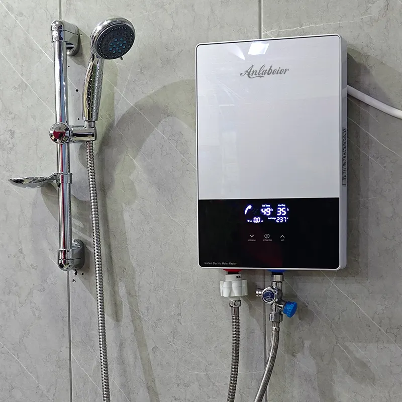 Modern çirkin dikey ev tasarım elektrik enerjisi kolay kullanım WIFI kontrol SU ISITICI banyo duş makinesi