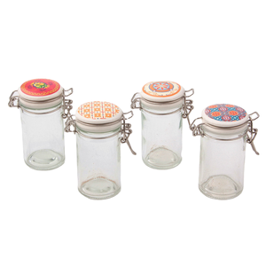 Econle - Recipiente de Vidrio Moderno y Minimalista para Almacenamiento de Alimentos, Ecológico, de 50 ml, con Tapa Hermética Abatible de Plástico, Contenedor de Cocina Sostenible - Product Image 6