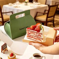 Emballages personnalisés pour gâteaux roulés suisses, boîtes de luxe, boîtes en papier pour desserts biodégradables de qualité alimentaire avec poignées