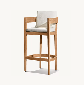 Mobilier d'extérieur Mobilier de luxe <span class=keywords><strong>en</strong></span> <span class=keywords><strong>teck</strong></span> Tabouret de <span class=keywords><strong>bar</strong></span> et de comptoir <span class=keywords><strong>en</strong></span> <span class=keywords><strong>teck</strong></span> - Product Image 2