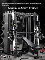 Structure de musculation en métal pour la maison, machine Smith, banc de musculation, presse à haltères, appareil d'entraînement multifonctionnel, non pliable