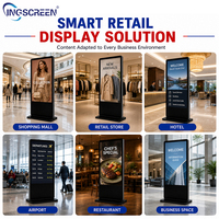 Kiosque d'affichage LCD INGSCREEN, écran tactile, lecteur d'affichage numérique Android, machine publicitaire verticale d'intérieur pour centre commercial
