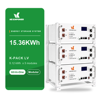 Batterie de stockage d'énergie solaire empilable 5 kWh, pack de batteries lithium-ion 5 kW pour système solaire domestique, alimentation de secours