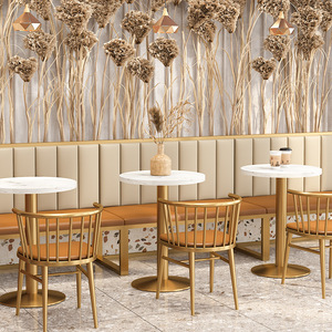 <strong>Dining</strong> Tables and <strong>Chairs</strong> Nordic Modern Luxury Gold Indoor Wood Metal Round Restaurant Dinning Table Furniture <strong>Dining</strong> Room <strong>Set</strong> - Product Image 5