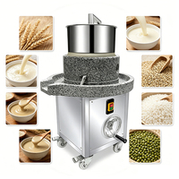 Moulin à pierre motorisé YYHB pour le tofu, le houmous et le tahini de pois chiches - 1500W, capacité 200KG, équipement hôtelier EAU