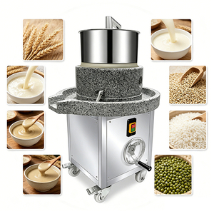 Moulin <span class=keywords><strong>à</strong></span> pierre motorisé YYHB pour le <span class=keywords><strong>tofu</strong></span>, le houmous et le tahini de pois chiches - 1500W, capacité 200KG, équipement hôtelier EAU - Product Image 1