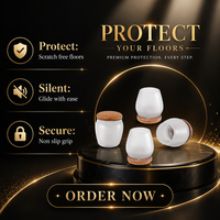 Protections de pieds de meubles en silicone, coussinets de sol anti-rayures et anti-bruit pour tables et bureaux