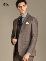 Veste Blazer Homme Sidiou Group Nouvelle Mode Slim Simple Boutonnage pour Printemps et Automne Grande Taille Style à Plis Plats