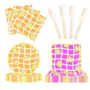 DAMAI Wildflower <b>Plates</b> and Napkins Party Supplies Wildflower Baby <b>Shower</b> Decorations for Spring Picnic Tea Party Serves 8 - Product Image 3