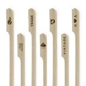 Japonés arma en forma de hamburguesa elige giro Candy hilo dental palos planos pinchos de bambú - Product Image 5