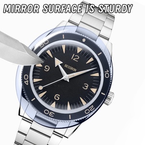 Luxurious Fashion Custom Men's Quartz Sapphire Crystal Stainless Steel Band Case <b>Watch</b> <b>Waterproof</b> Glass Scratch-Resistant - Product Image 5