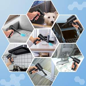 Plumero de aire eléctrico de 3 velocidades, Mini Pc, soplador de aire <span class=keywords><strong>para</strong></span> ordenador, teclado, pistola de plumero recargable portátil, plumero de aire comprimido inalámbrico - Product Image 6