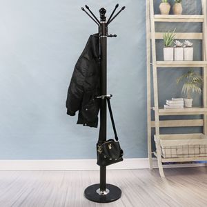 <span class=keywords><strong>Porte</strong></span>-sacs et <span class=keywords><strong>porte</strong></span>-vêtements multifonctionnel à double niveau <span class=keywords><strong>en</strong></span> acier moderne et minimaliste pour la maison et le garage - Product Image 6