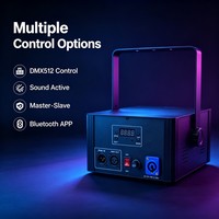 Projecteur laser de scène RGBW avec animation, DMX512, contrôle par application Bluetooth, 12 W, éclairage laser RGB pour DJ, discothèque, club