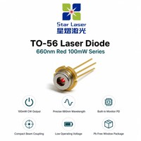 Diode laser rouge UOC U-LD-66A051Ap/Dp 660nm 100mW TO-56 avec moniteur PD pour module laser et pointeur